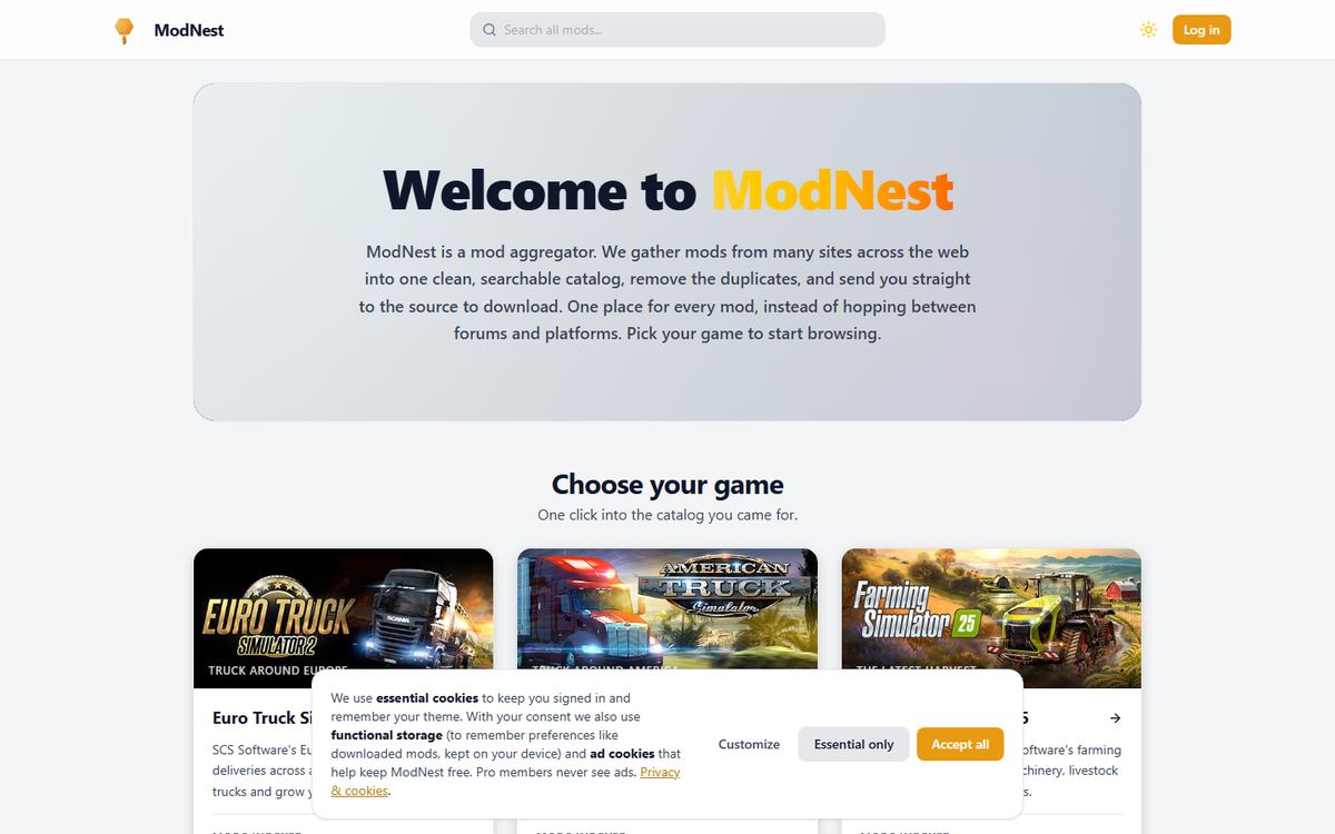 ModNest - truck and farming simulator mods